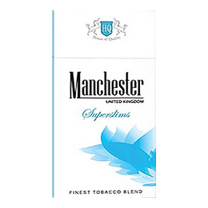 Сигареты Manchester Blue Superslims (Манчестер Блю Суперслимс)